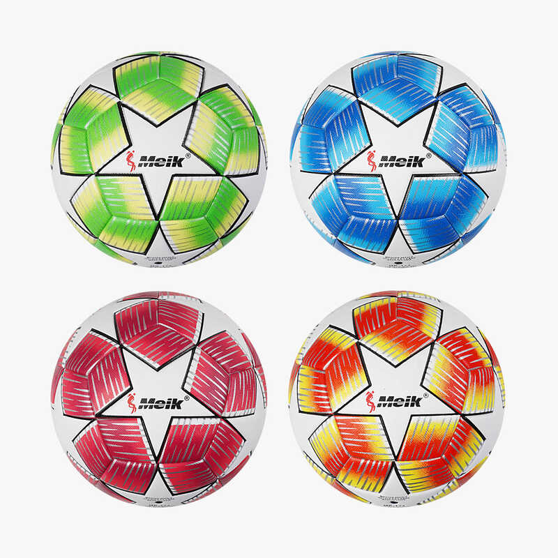 М'яч футбольний C 66314 (30) 4 види, вага 420 грамів, матеріал PU, балон гумовий, клеєний, (поставляється накачаним на 90), ВИДАЄТЬСЯ ТІЛЬКИ МІКС