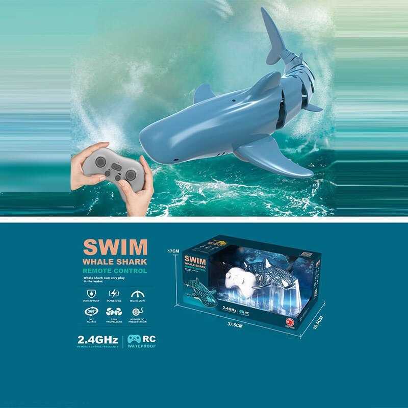 Акула на радіокеруванні 18004-31 (24/2) акумулятор 3.7 V, пульт 2.4 GHz, викрутка, в коробці