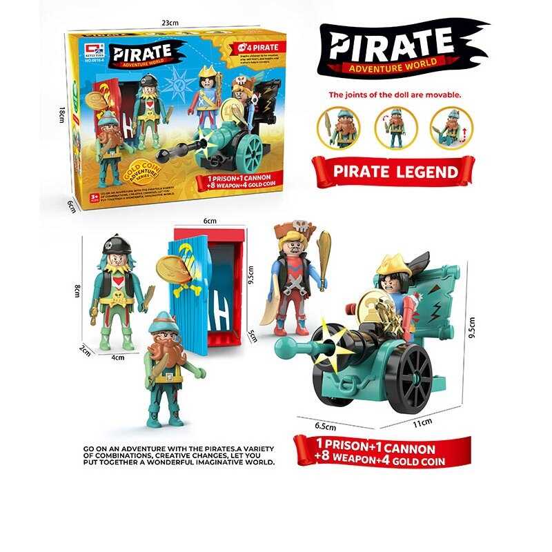 Набір піратів 0816-4 (72) в коробці