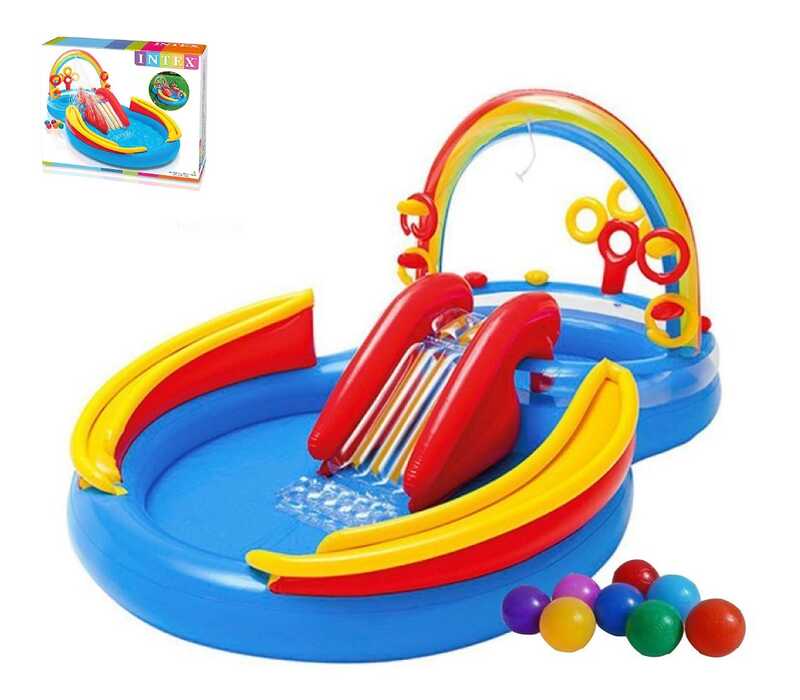 Intex Ігровий центр 57453 NP (2) Веселка, 297х193х135 см, 428 л, 7,560 кг, від 3-х років