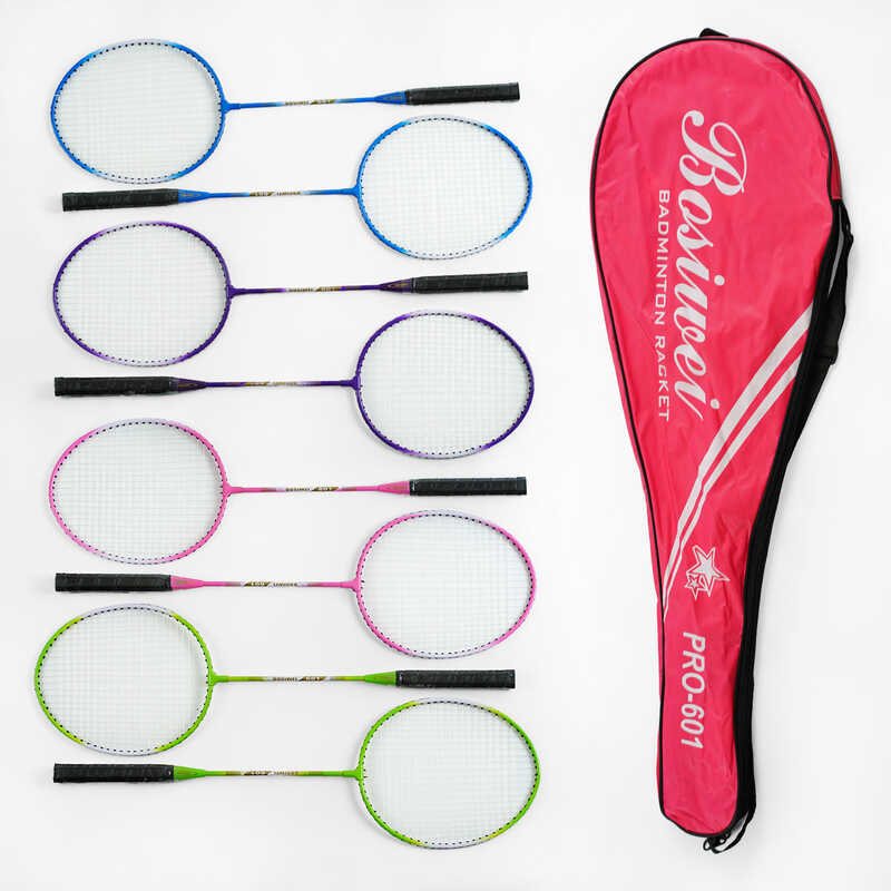 Бадмінтон С 64758 (50) "TK Sport", 4 кольори, 2 ракетки, металевий каркас, в чохлі, ВИДАЄТЬСЯ ТІЛЬКИ МІКС ВИДІВ