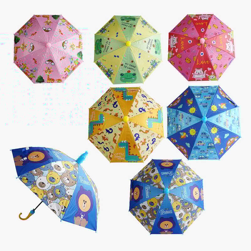 Парасолька C 68632 (80) напівавтомат, d = 90 см, довжина 73 см, 8 спиць, в чохлі, ВИДАЄТЬСЯ МІКС ВИДІВ