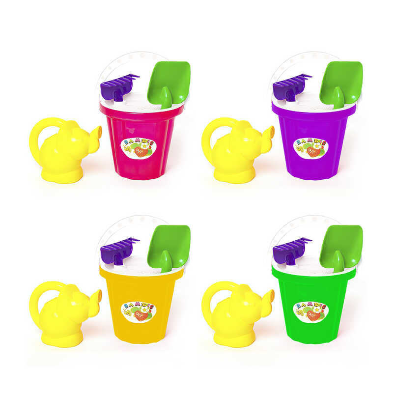 гр Пісочний набір "Великий №4 + лійка Слоник" 011/4 (12) "BAMSIC"