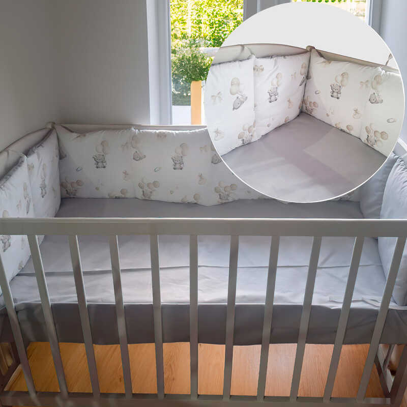 гр Бортики на три сторони "Ведмедик" 25823 (1) тканина РАНФОРС, розмір 120*30 см "Bimbo", в пакеті