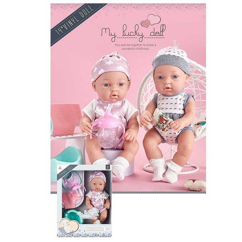 Пупс 91008 B (18/2) 2 види, одяг, аксесуари, 33см, в коробці