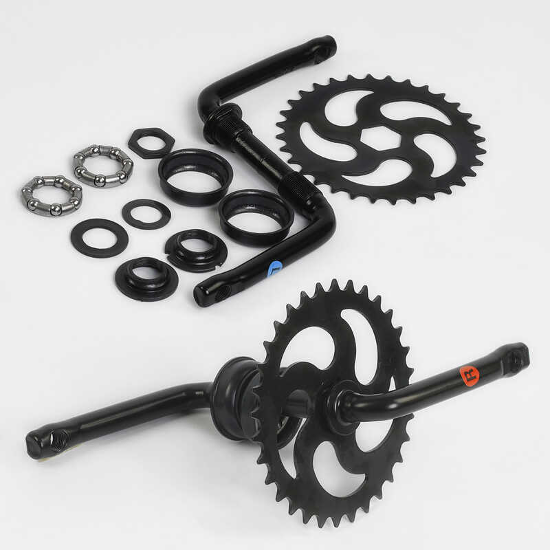 Шатун з гайками та підшипником у зборі SHT-7082 /18 (50) на велосипед 18``