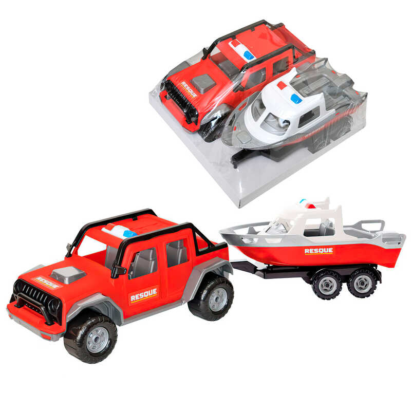 гр Джип рятувальний "Титан" 40091 (2) "Tigres", довжина з катером 70 см, в плівці