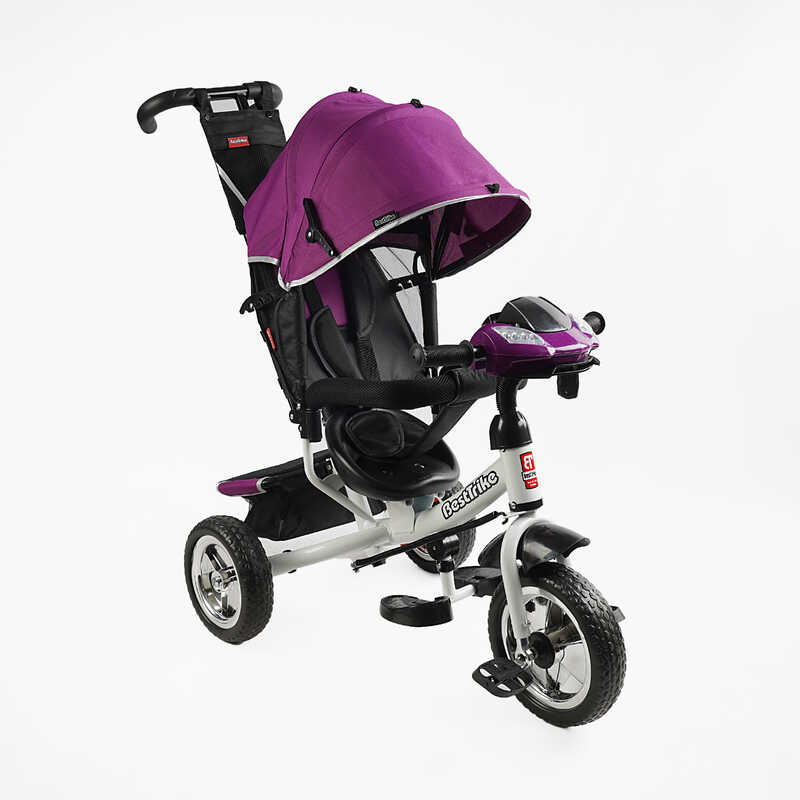 Велосипед 3-х колісний 6588 / 62-192 Best Trike (1) КОЛЕСО ПІНА, d=25см переднє, d=20см задні, фара музична, USB, Bluetooth, в коробці