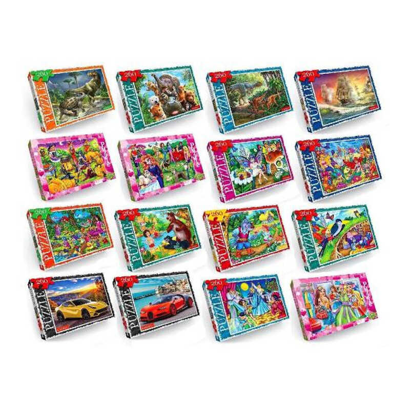 гр Пазли 260 ел. C260-12-01 02 03...16 (16) ВИДАЄТЬСЯ ТІЛЬКИ МІКС ВИДІВ, "Danko Toys"