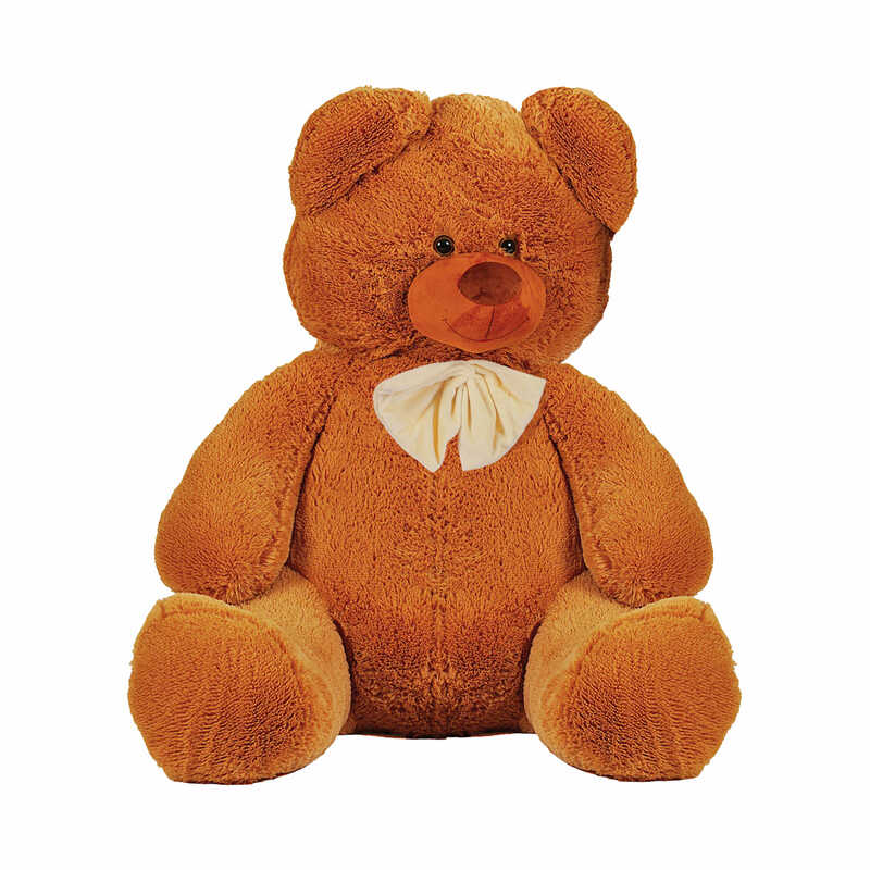 гр М`яка іграшка "Ведмедик" колір світло-коричневий В43242 висота 1,6 м (1) в пакеті