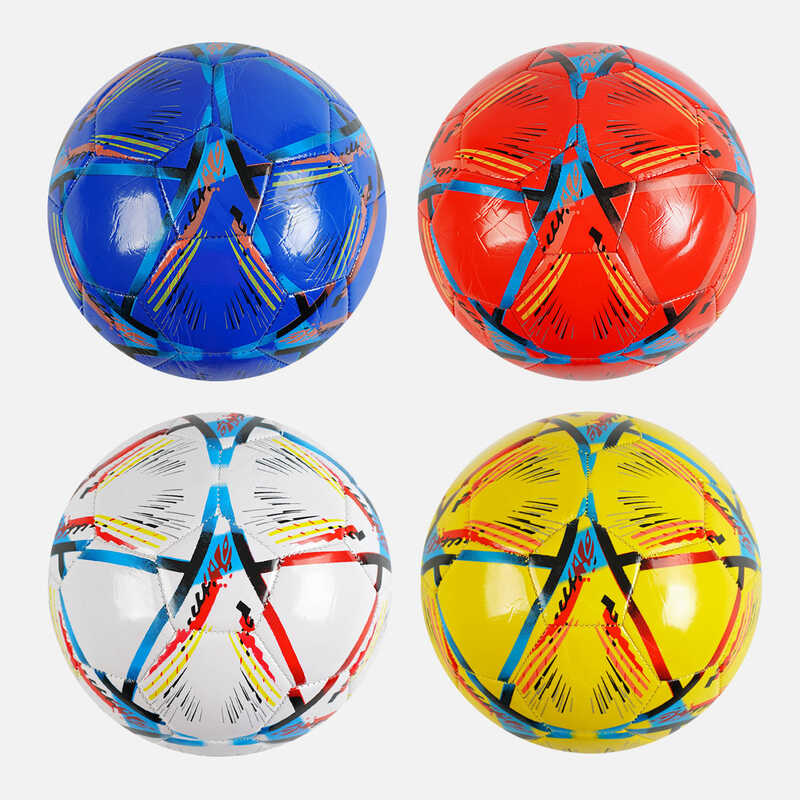 М`яч футбольний С 62383 (80) "TK Sport" 4 кольори, вага 300-310 грамів, гумовий балон, матеріал PVC, розмір №5, ВИДАЄТЬСЯ МІКС