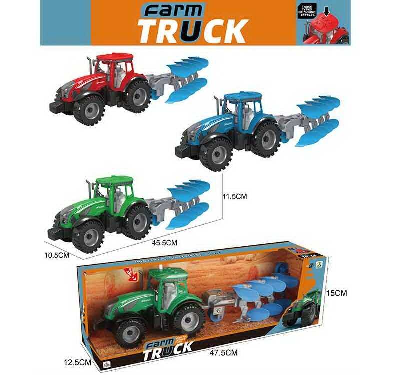 Трактор 0488-308 C (36/2) 3 види, в коробці, ВИДАЄТЬСЯ ТІЛЬКИ МІКС ВИДІВ