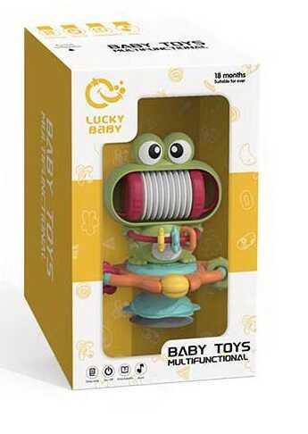 Брязкальце LDJ 230 A (36) “Жабеня”, звук, мелодії, прорізувач, пискавка, пальчикова гра, в коробці