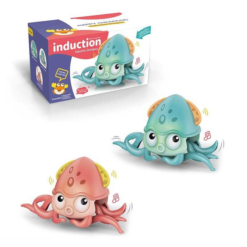 Кальмар QC 9 Y (60) 2 кольори, на батарейках, мелодія, підсвічування, сенсори руху, беззвучний режим, в коробці