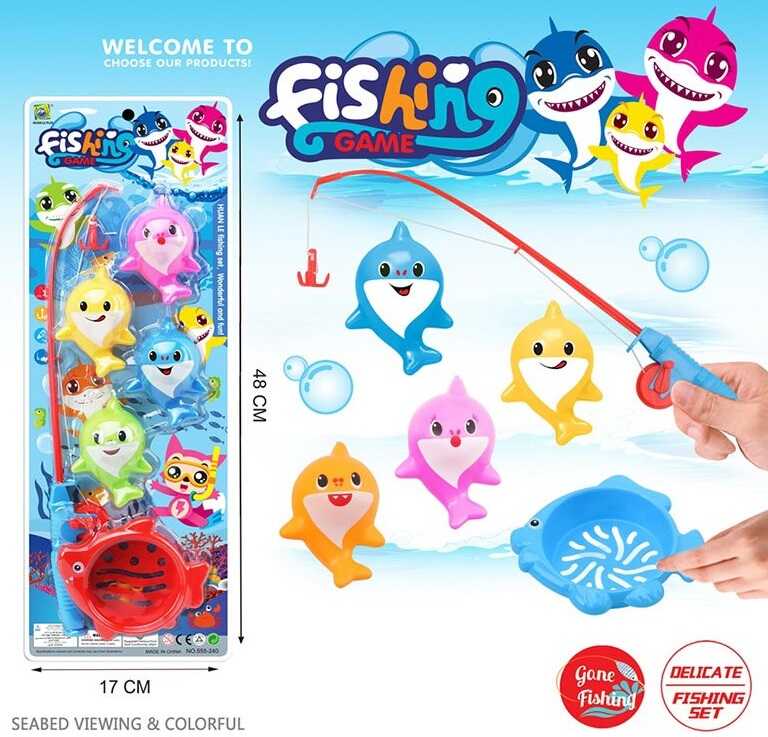 Риболовля 555-240 (120/2) магнітна, 4 рибки, на листі