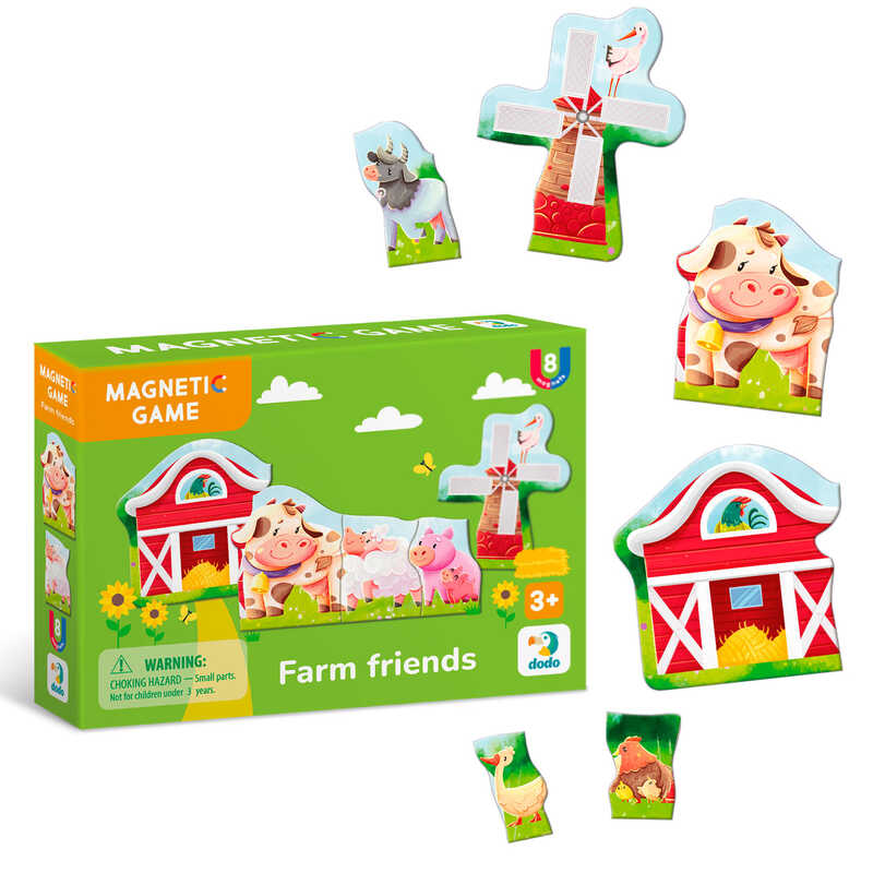 гр Магнітна гра "Друзі з ферми" 200255 (64) "DoDo", 8 магнітів, в коробці