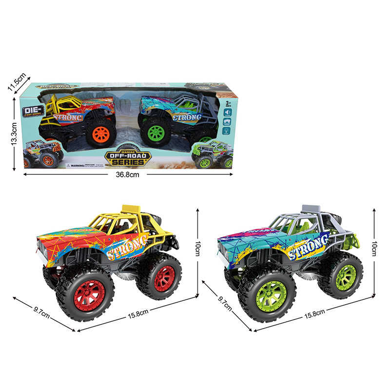 Набір машин HJ 900 D (48/2) 2 машинки, металопластик, звуки, підсвічування, гумові шини, в коробці