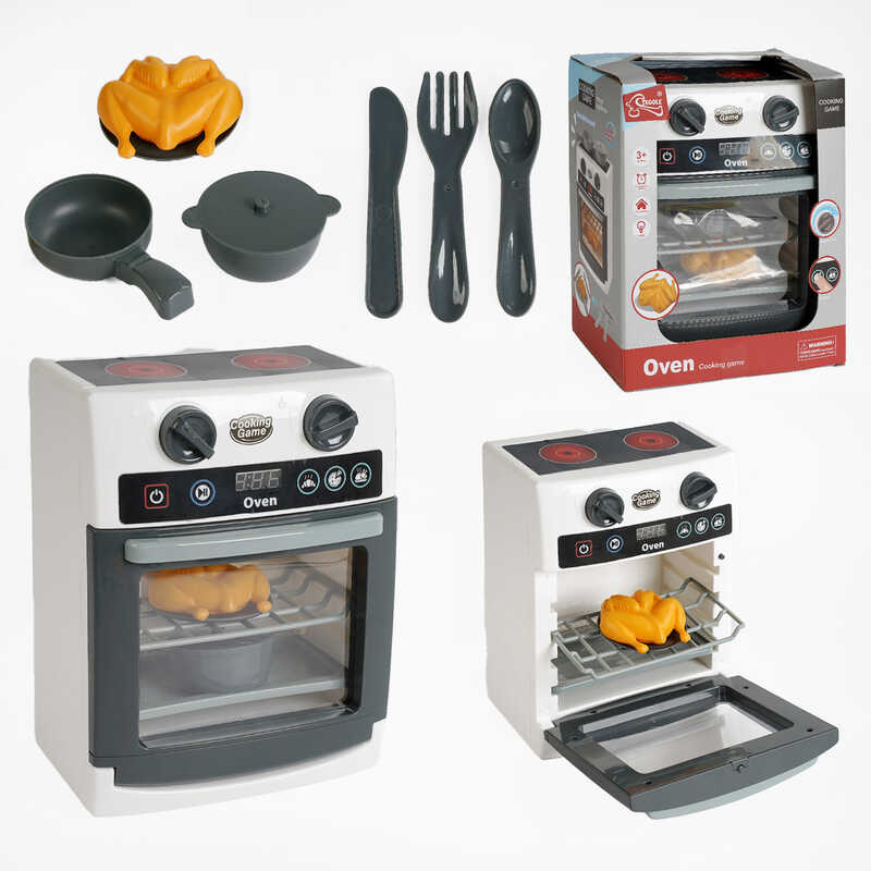 Плита F 2309 (24/2) звуки, підсвічування, відкриваються дверцята, муляжі їжі та посуду, в коробці