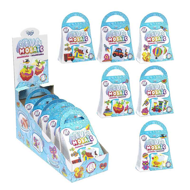 гр Комільфо "Aqua Mosaic" AM-02-01,02,03,04,05,06 (24) 6 видів "Danko Toys" ВИДАЄТЬСЯ МІКС ВИДІВ