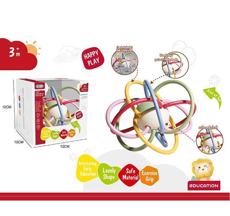 Брязкальце 668-223 (144) гумові елементи, в коробці