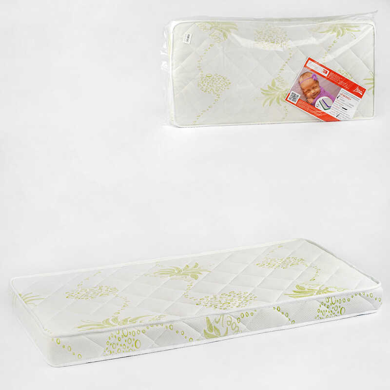 гр Матрац дитячий ортопедичний 20500815 "Twins" NEW КПК стрейч-жаккард 60*120*9 см. АЛОЕ ВЕРА "Homefort"