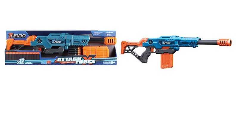 Автомат BT 338 (32/2) 12 м’яких куль, магазин, в коробці