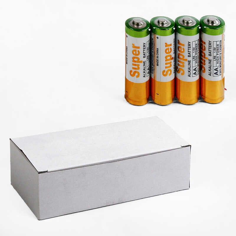 Батарейки “Super” C 66659 (20) Alcaline, пальчикові, АА 1,5V, ЦІНА ЗА 60 ШТУК В БЛОЦІ