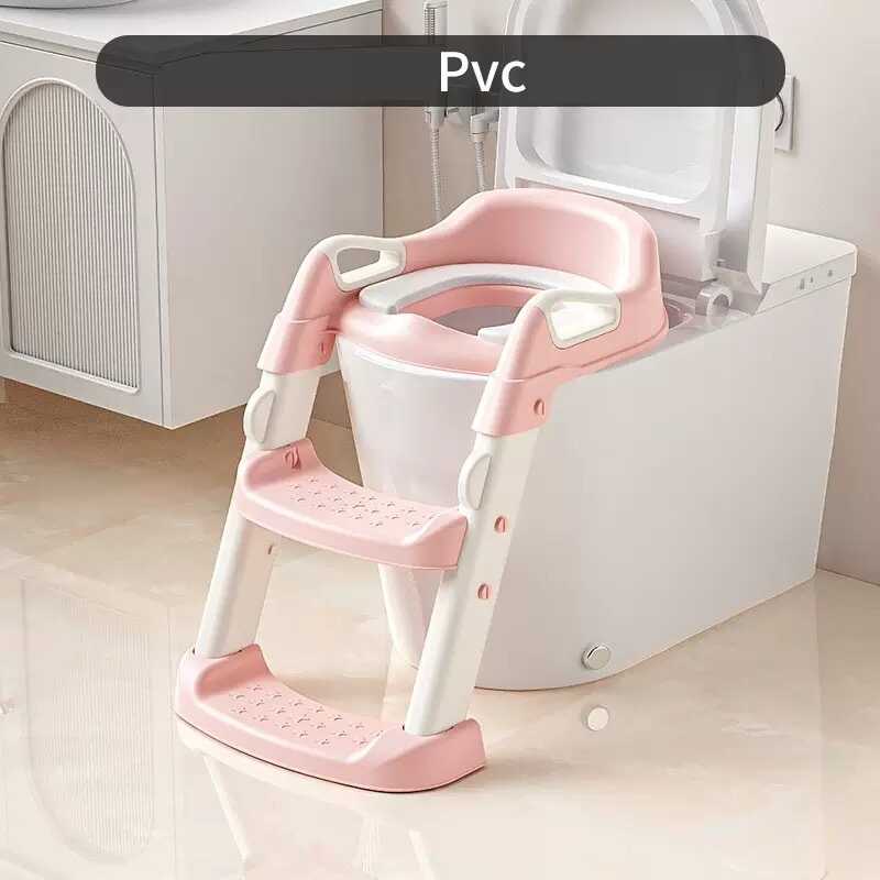 гр Дитяче сидіння на унітаз зі сходами та ручками Bimbo 6856-24 (1) розмір 31х34х11 см, м’яке сидіння, в коробці