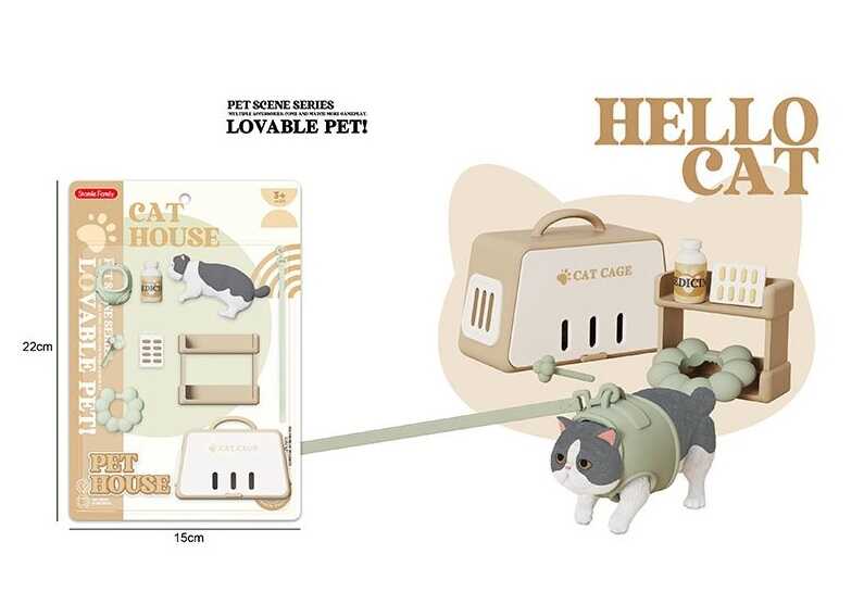 Улюбленець M 06 (72) рухливі кінцівки та голова, довжина 6 см, аксесуари, на листі