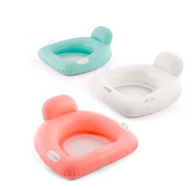 Intex Надувний плотик-крісло 56801 (6) 3 кольори,розмір 114x107 см, в коробці. ВИДАЄТЬСЯ МІКС