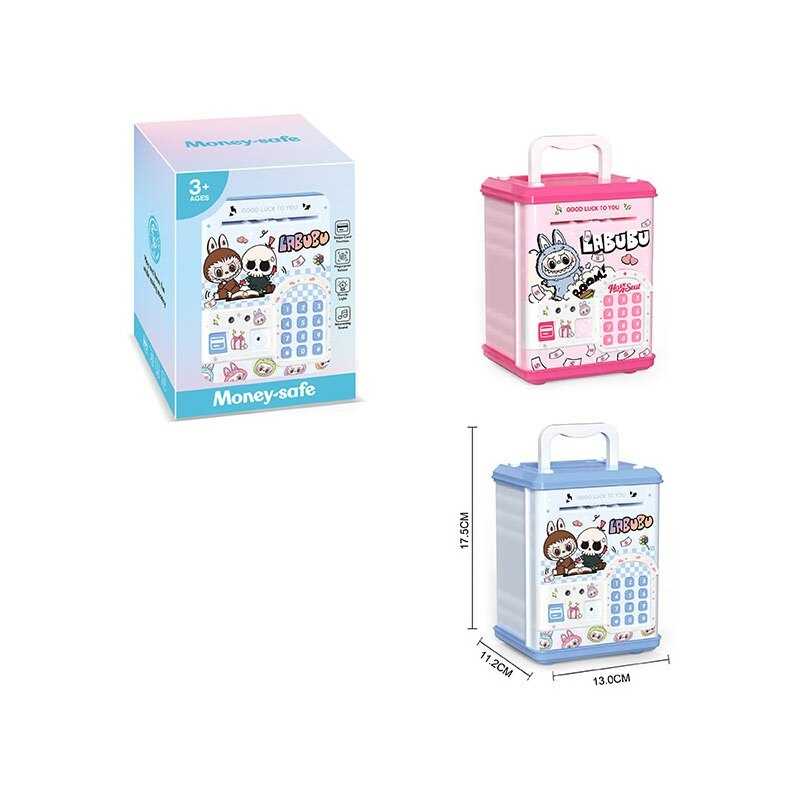 Сейф WF 3015 BU (72/2) 2 кольори, герой, звуки, підсвічування, карта, іграшкові гроші, в коробці