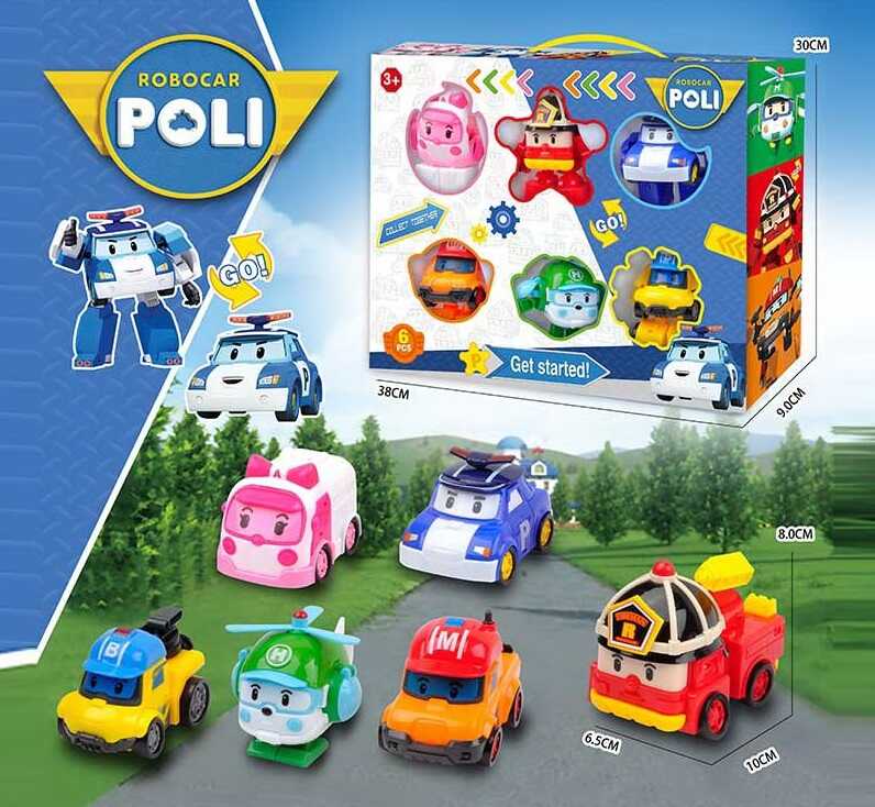 Трансформер LB 105 (24) 6 героїв, рятувальні машинки, в коробці