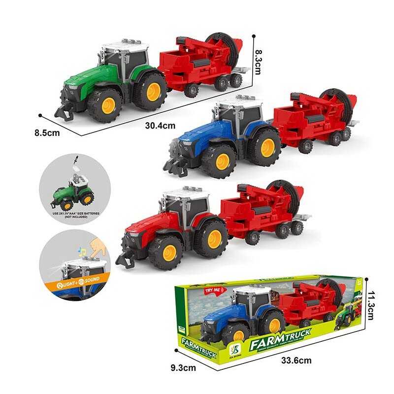 Трактор 0488-604 D (96/2) 3 види, в коробці, ВИДАЄТЬСЯ ТІЛЬКИ МІКС ВИДІВ