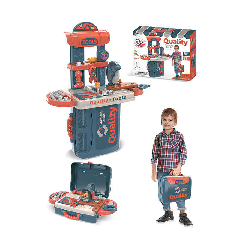 Набір інструментів 008-972 (24) верстат, валіза, пилка, викрутки, гайковий ключ, болти, в коробці