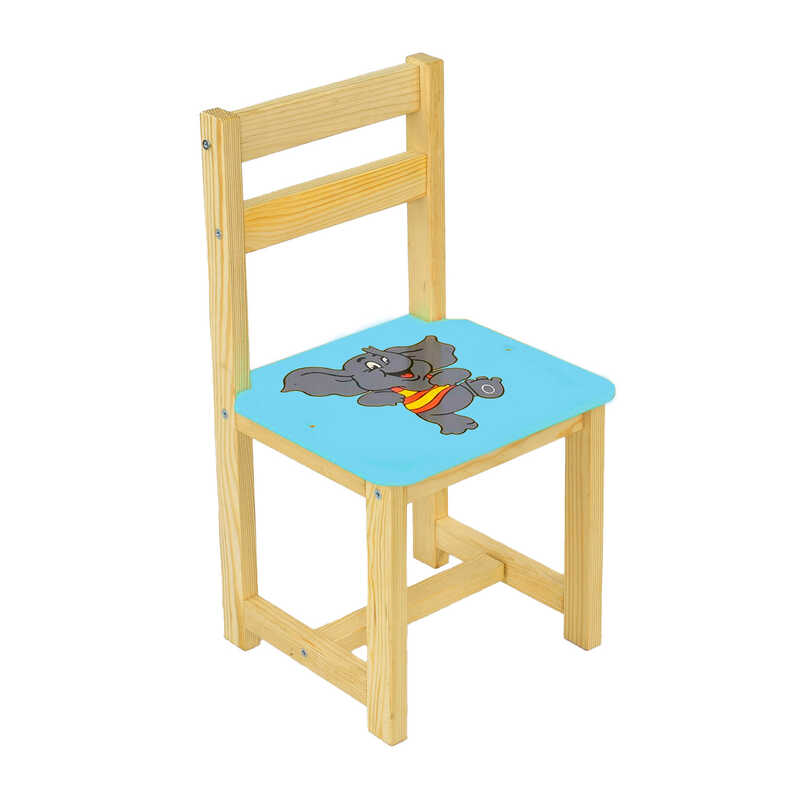 гр Стілець "Слоник" 4022 (1) колір блакитний, ТМ "Мася"