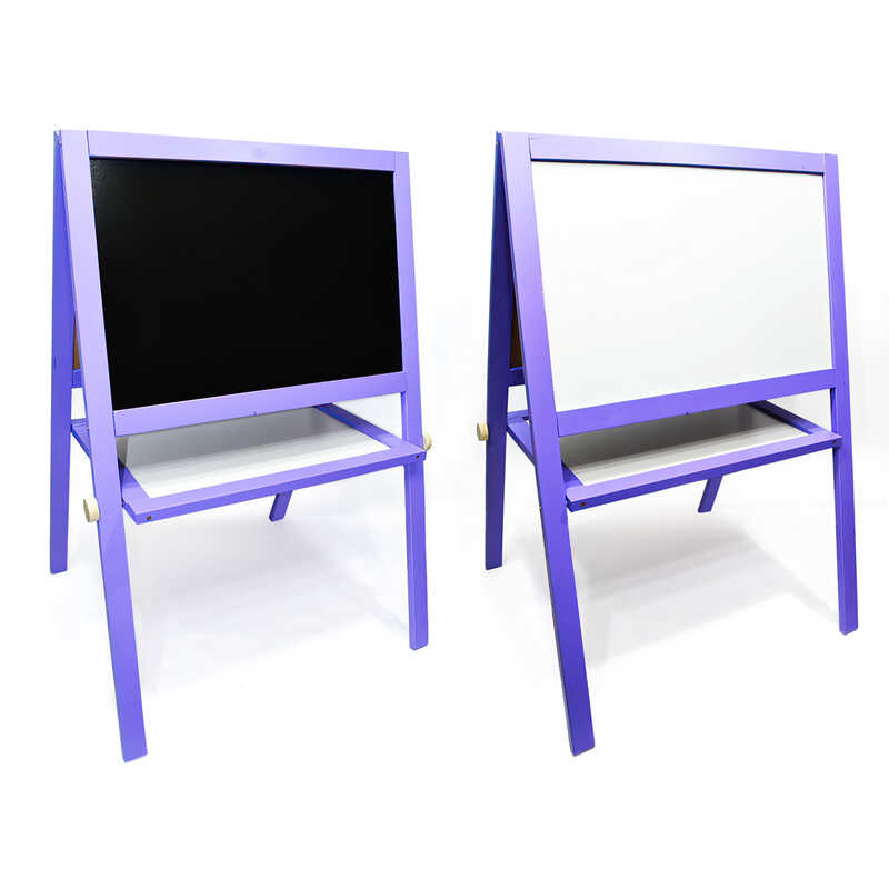 гр Мольберт вел. (1) магнітний, фіолетовий, 08769 "ІГРУША" / Дошка ш60 * в40см, Підставка ш100 * в65см /