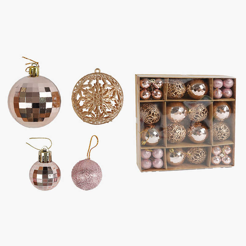 Новорічні прикраси C 67452 (60) кульки, 44 штуки, діаметр 5.5 і 3 см, в коробці