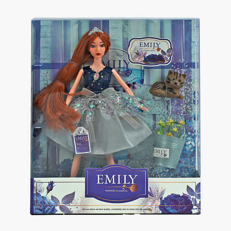 Лялька QJ 112 A (48/2) висота 30 см, вихованець, квіти, діадема, в коробці