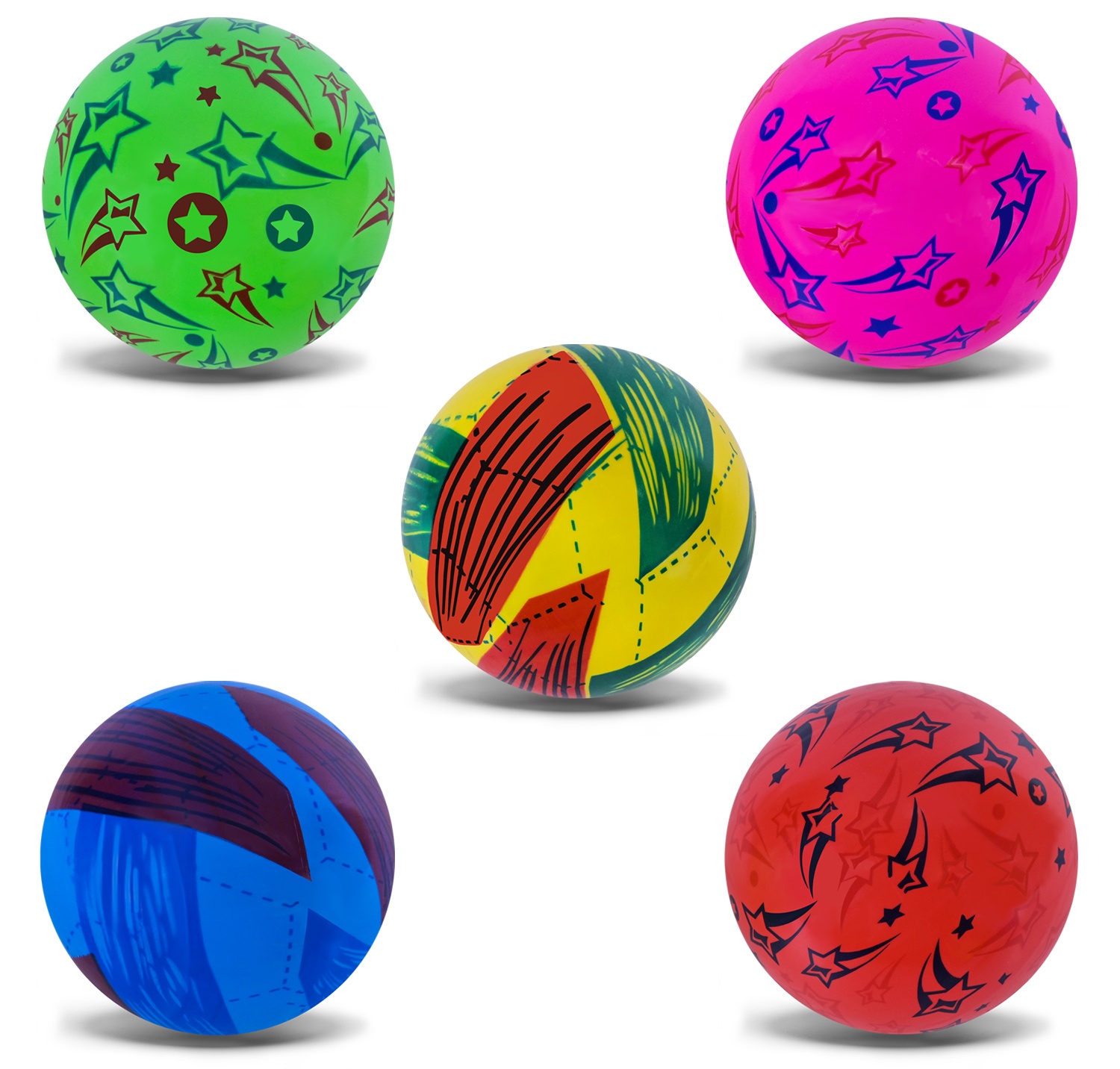 М'яч  гумовий «Мікс» 2511 , кульок , мікс видів