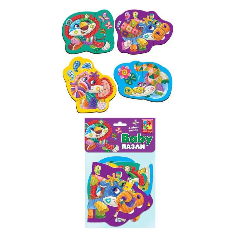 гр Бебі MAXI пазли картонні "Диво-зоопарк" VT1722-20 (24) "Vladi Toys"