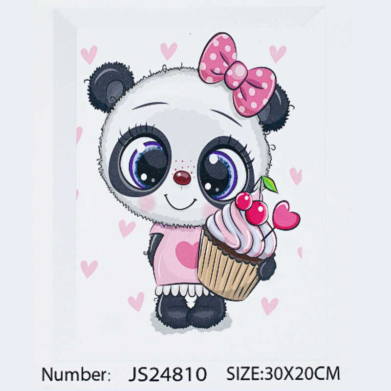 Алмазна мозаїка JS 24810 (50) "TK Group", “Панда”, 20х30 см, в коробці