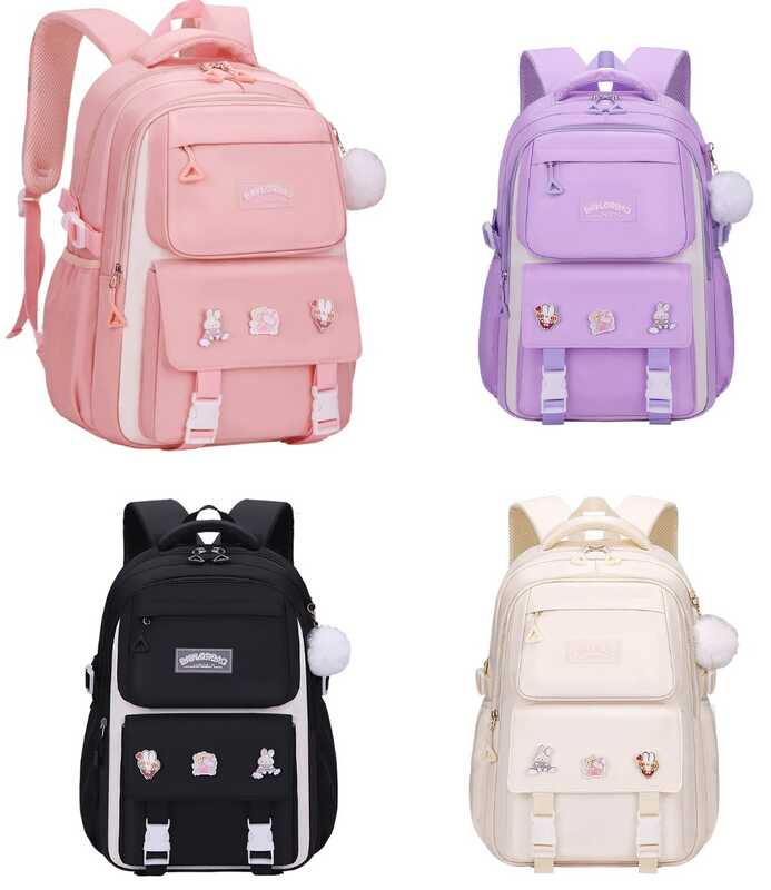 Рюкзак C 72829 (50) 4 кольори, розмір: 34х16х47 см, 2 відділення, 4 кишені, піни, брелок, на блискавці, в пакеті, ВИДАЄТЬСЯ ТІЛЬКИ МІКС ВИДІВ