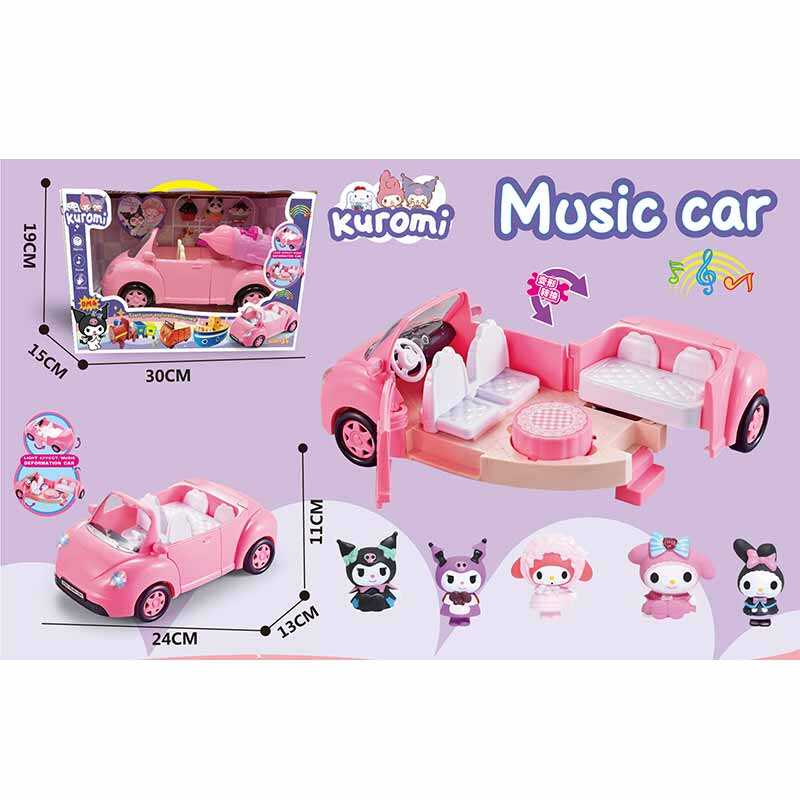 Набір героїв YQ 8102 (36/2) машинка трансформується, 5 фігурок героїв, підсвічування, пісня англ. мовою, рухомі деталі, в коробці