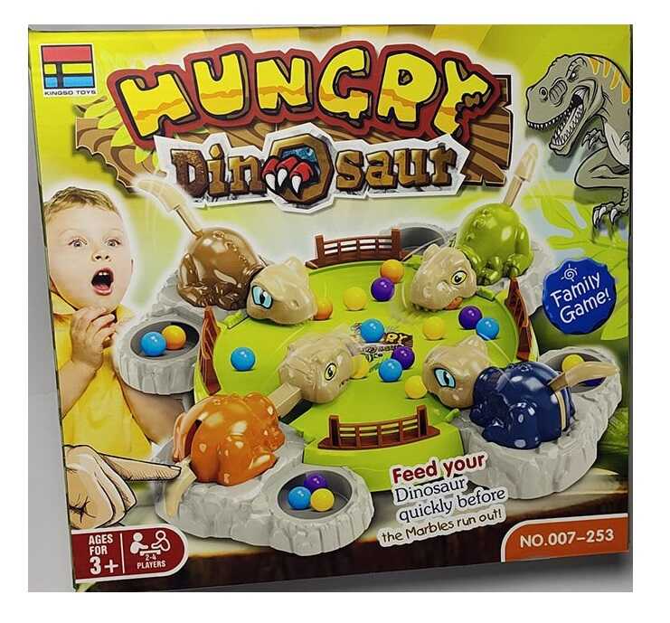 Настільна гра 007-253 (36) 4 динозаври, кульки, в коробці