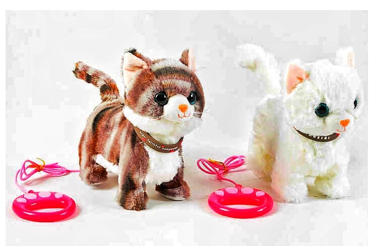 Мʼяка іграшкаM 49125 , 2 види, "Кошеня", ходить, співає, реагує на дотик, співає пісні англійською, відтворює звуки, у пакеті