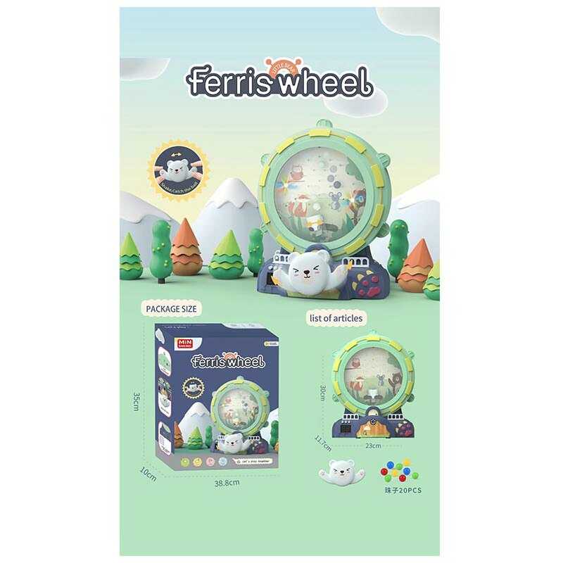 Гра з кулькою 6640 A (18) 2 кольори, мелодія, звуки, підсвічування, таймер, рахує бали, кульки в коробці