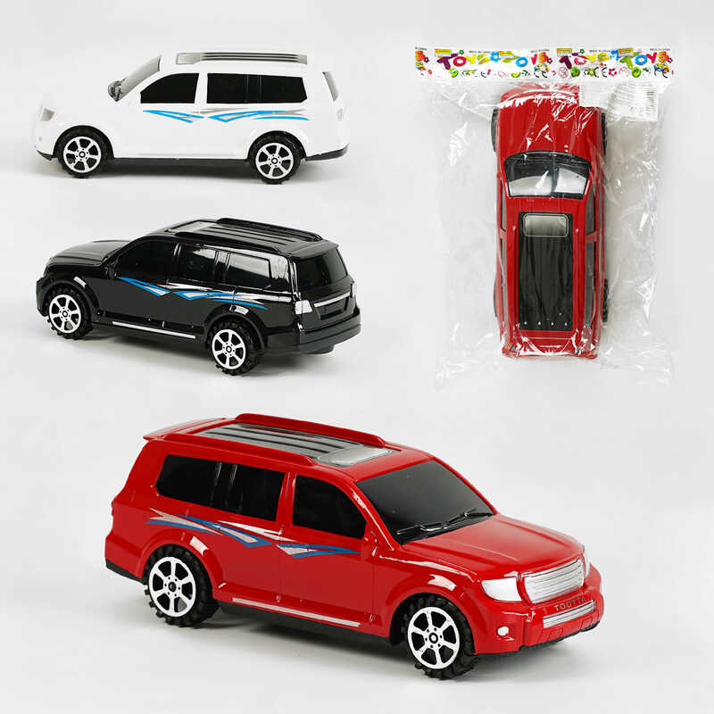 Машинка 8011-3 AC (160/2) 3 кольори, позашляховик, інерція, у пакеті, ВИДАЄТЬСЯ ТІЛЬКИ МІКС ВИДІВ