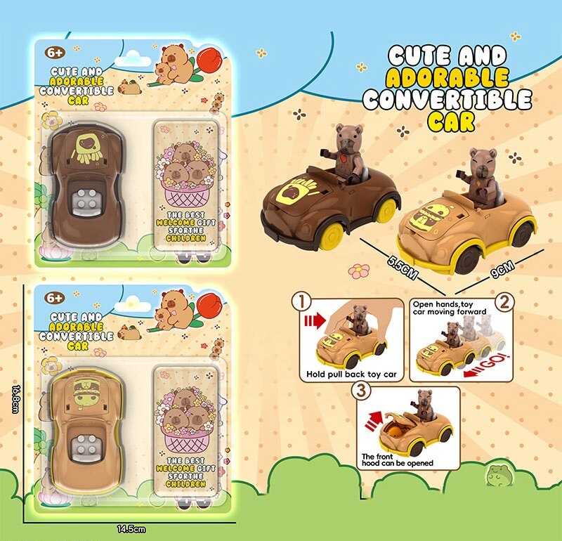 Машина-конструктор 85070 (480/2) 2 види, "Капібара", інерція, відкривний капот, на листі