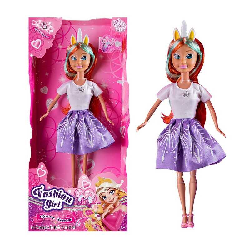 Лялька 8648 D (72) висота: 30 см, знімний одяг та взуття, голова та руки - гума, тіло та ноги - пластик, аксесуар, в коробці