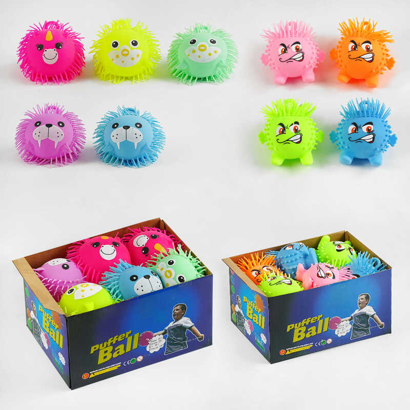 Гра-антистрес С 51445 (12) ЦІНА ЗА 12 ШТУК В БЛОЦІ, тваринки, підсвічування